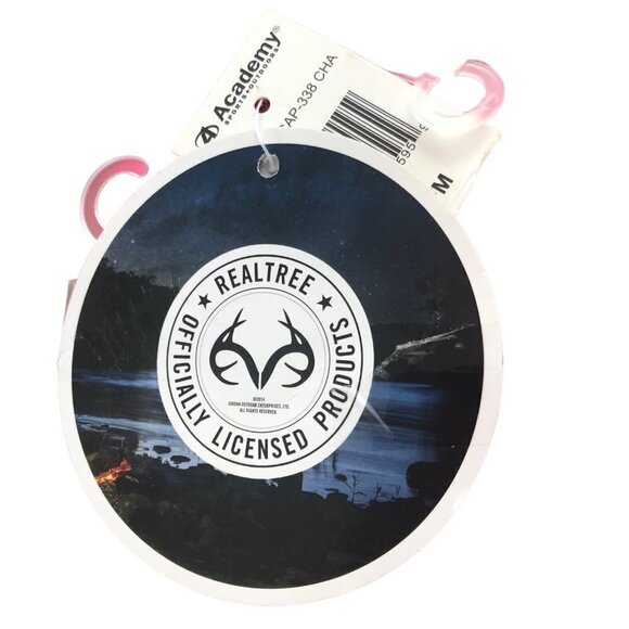 NWT Realtree Women's Truckers Hat Pink and Gray Mesh Snap Back Antler Logo New - Picture 8 of 8